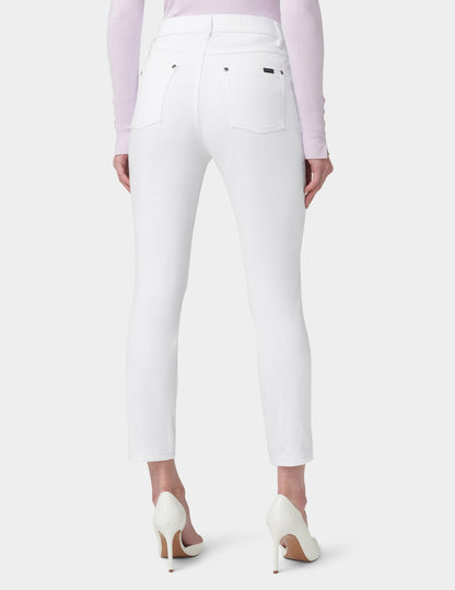 Ultra Soft Denim High Waist Skimmer - White | Hue