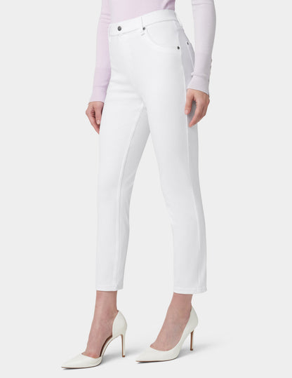 Ultra Soft Denim High Waist Skimmer - White | Hue