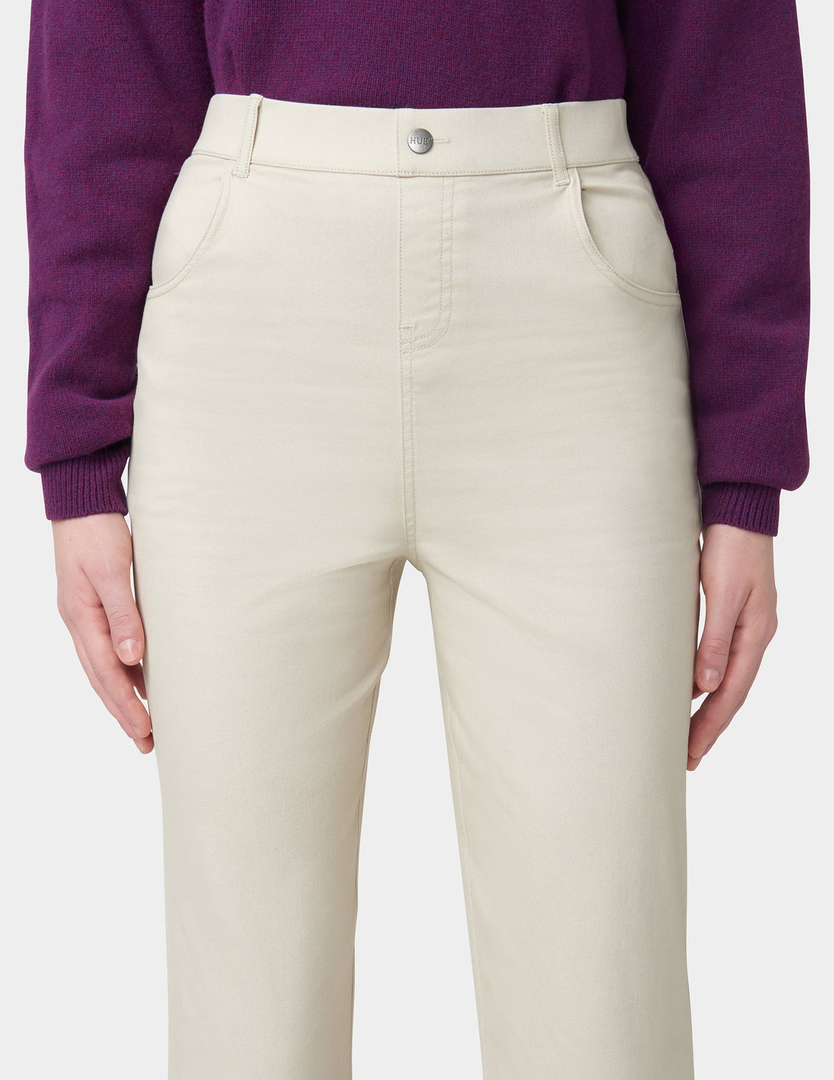 Cuffed Denim Skimmer - Sand | Hue