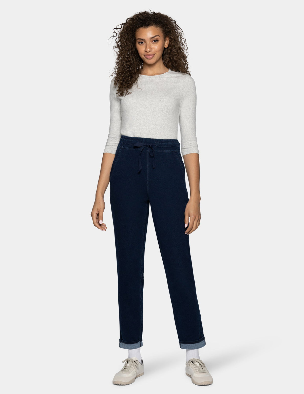 Terry-Soft Denim Jogger - Dark Rinse Wash | Hue