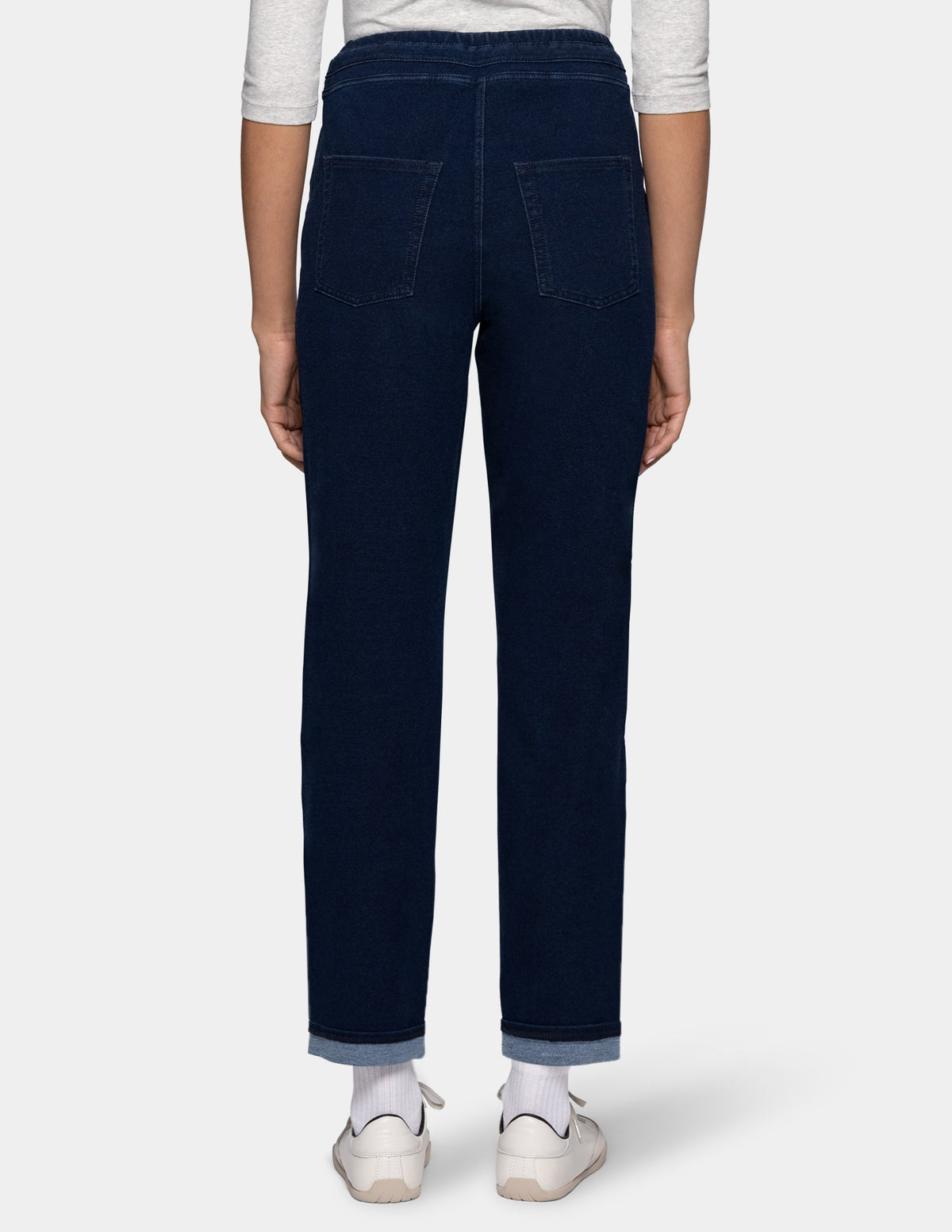 Terry-Soft Denim Jogger - Dark Rinse Wash | Hue