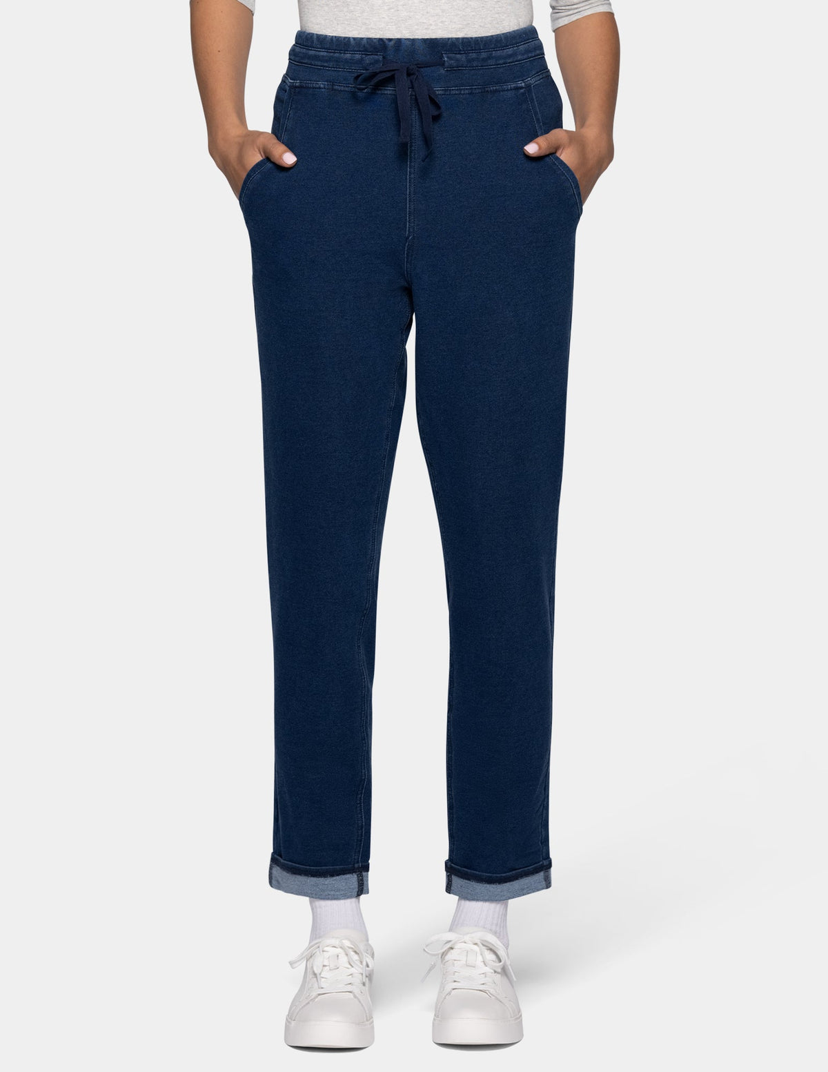 Terry-Soft Denim Jogger - Medium Wash | Hue