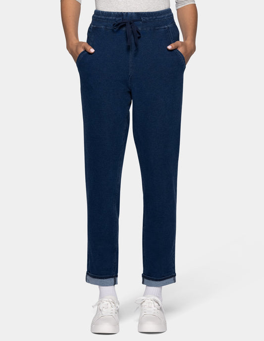 Terry-Soft Denim Jogger - Medium Wash | Hue