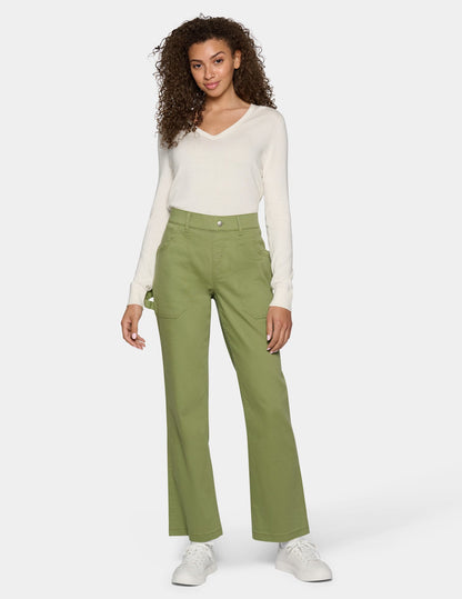 Soft Canvas Utility Pant - Olive | Hue