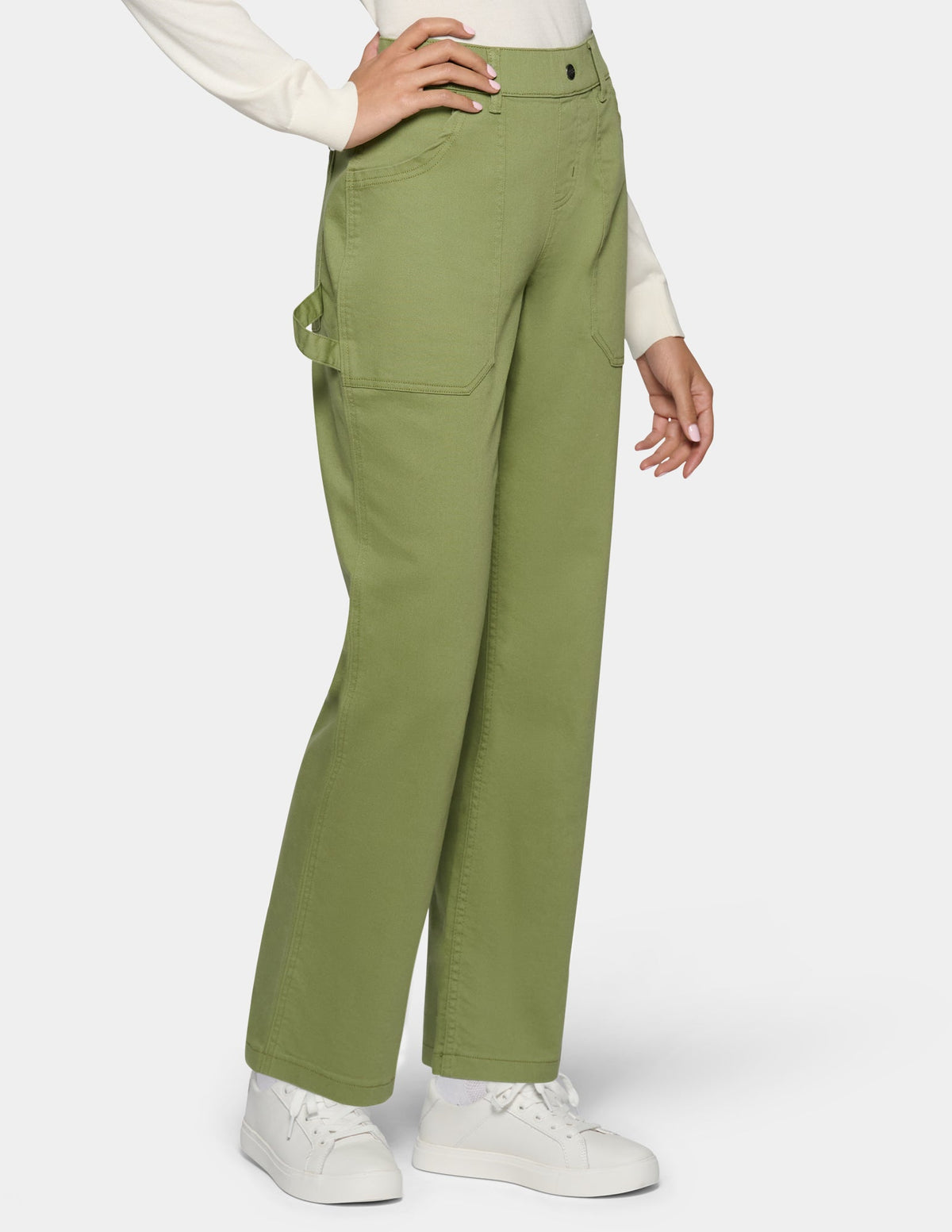 Soft Canvas Utility Pant - Olive | Hue