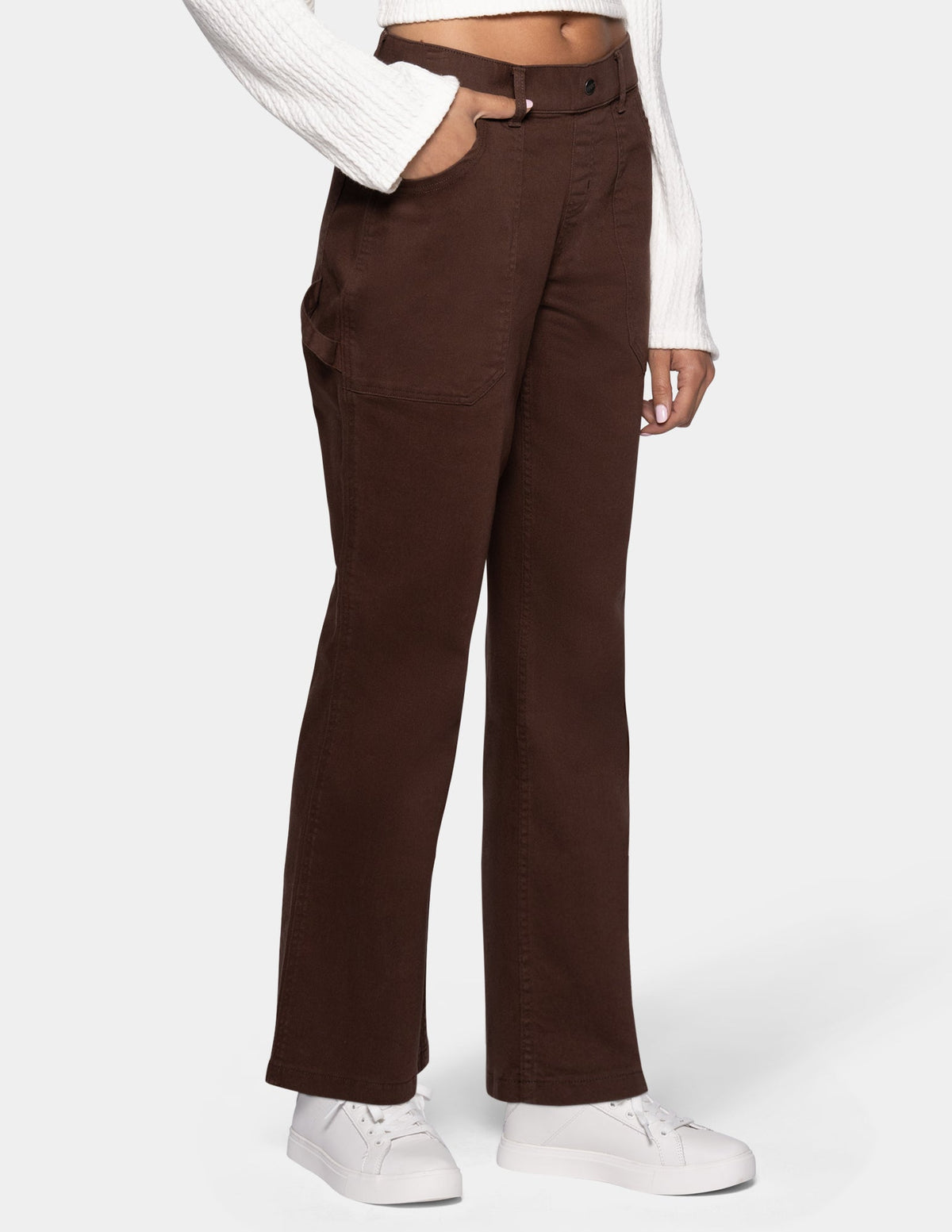 Soft Canvas Utility Pant - Shaved Chocolate | Hue