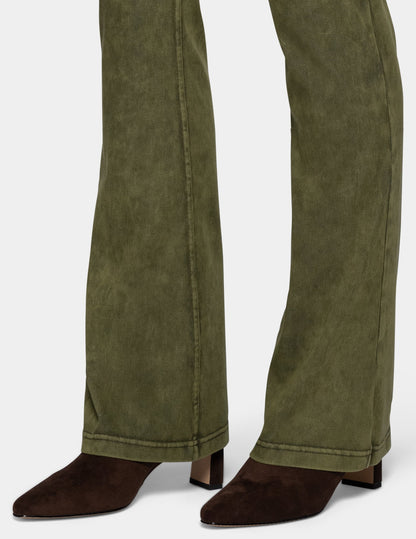 Ultra Soft Denim Baby Bootcut - Olive Acid Wash | Hue