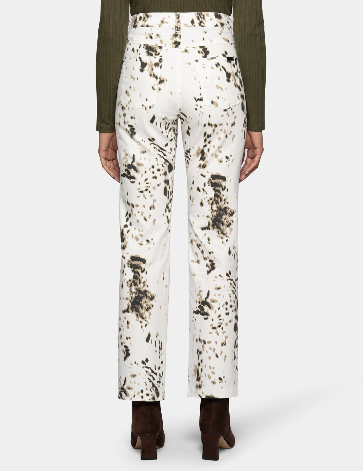 White Pony Straight Leg Pant - White | Hue