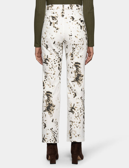 White Pony Straight Leg Pant - White | Hue