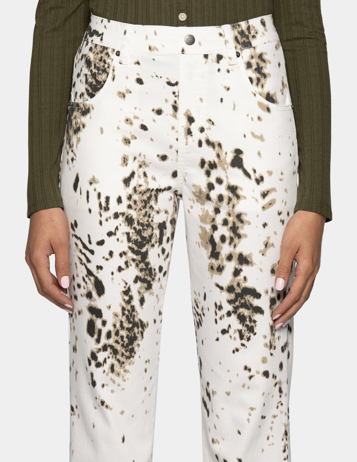White Pony Straight Leg Pant - White | Hue