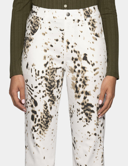 White Pony Straight Leg Pant - White | Hue