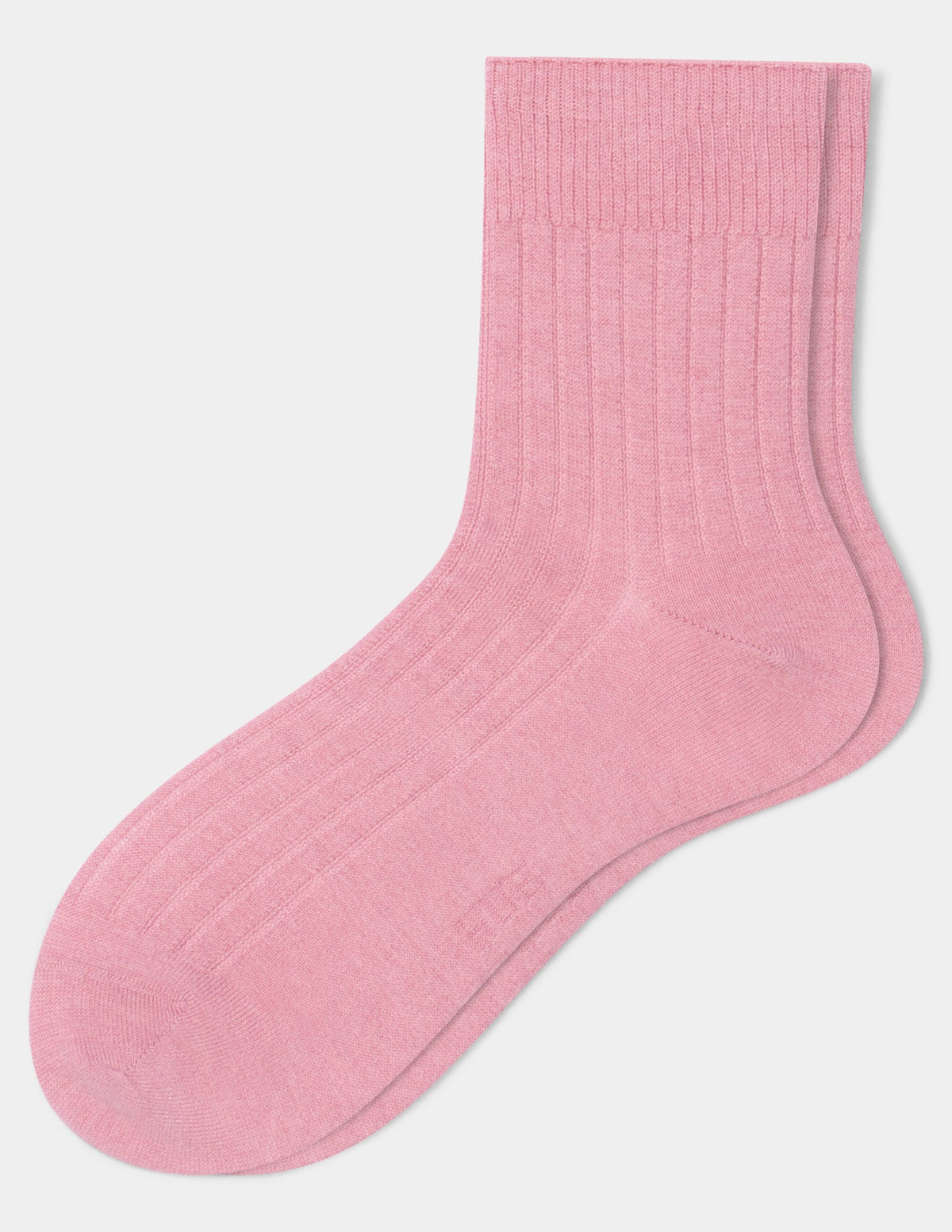 Ribbed Cropped Crew - Dusty Rose | Hue