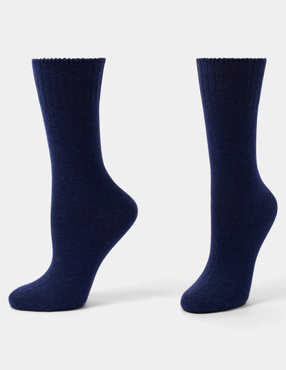 Cashmere Blend Crew Sock - Medieval | Hue
