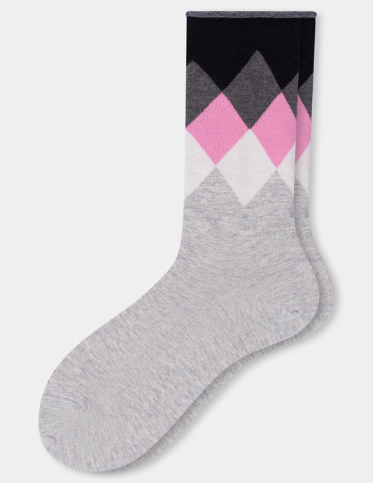 Jeans Sock Crew - Ombre Argyle | Hue
