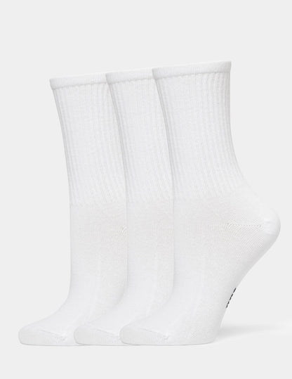 Women's Must Have Crew 3 Pair Pack - White | Hue