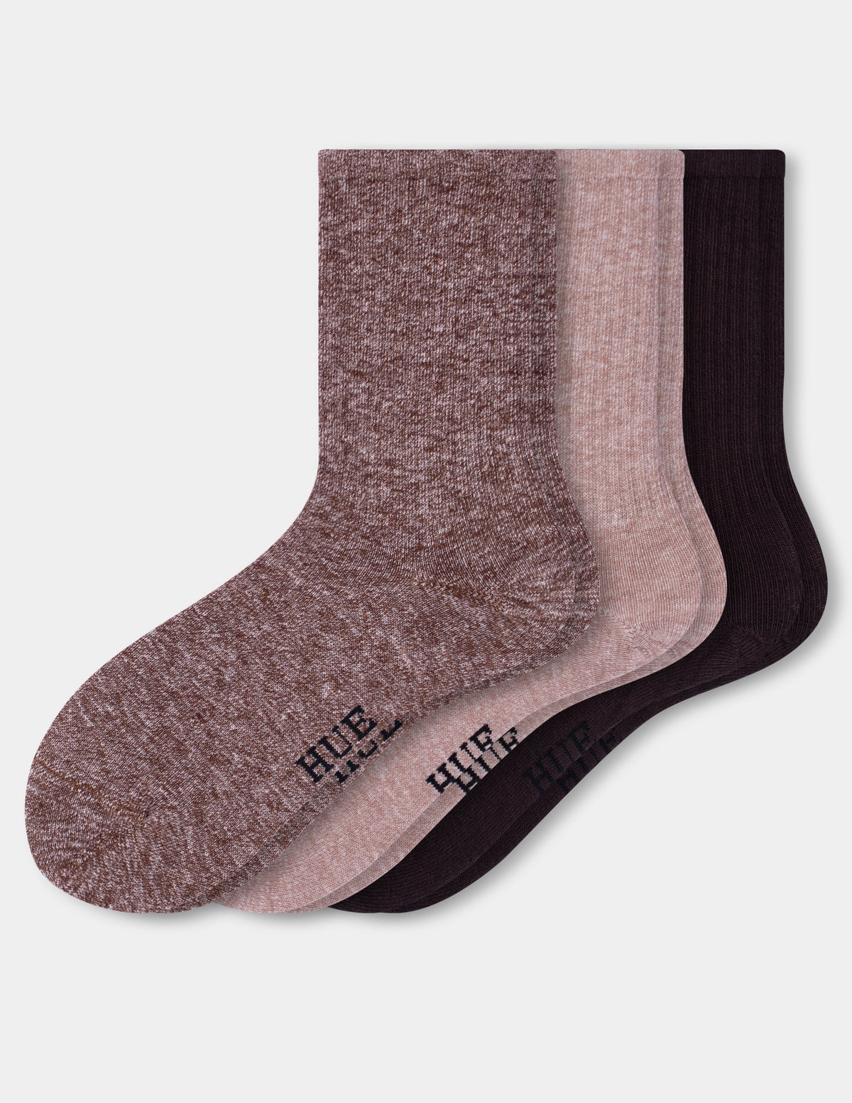 Women's Must Have Crew 3 Pair Pack - Brown | Hue