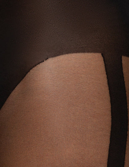 Tuxedo Stripe Sheer - Black | Hue