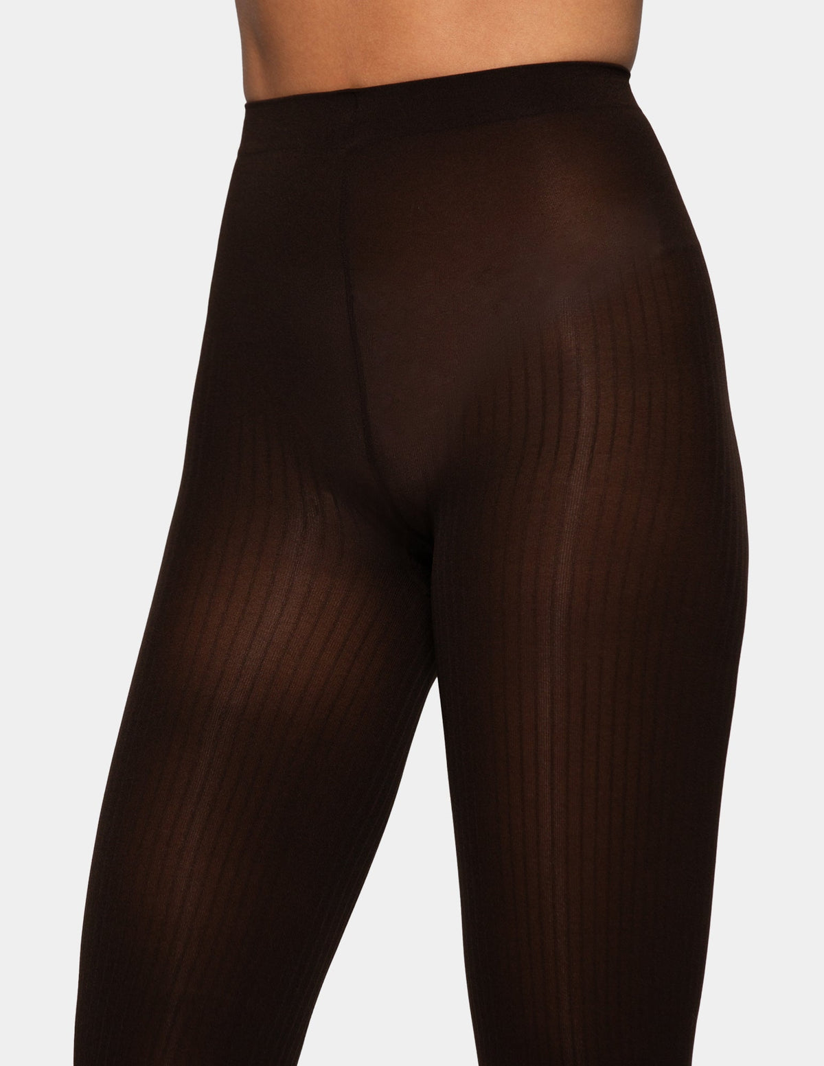 Ribbed Control Top Tight - Espresso | Hue