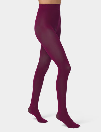 Opaque Non Control Tight - Eggplant | Hue