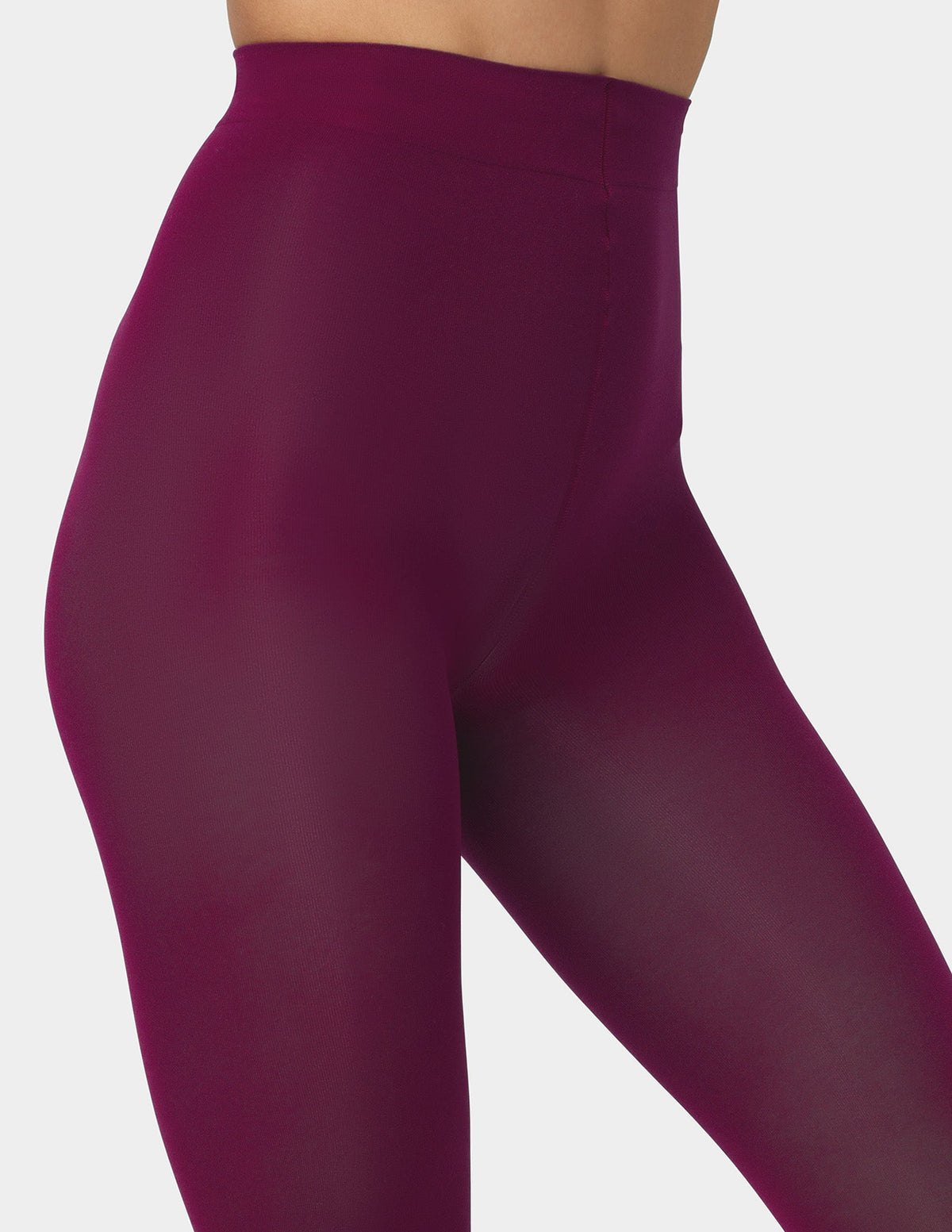 Opaque Non Control Tight - Eggplant | Hue