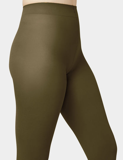 Super Opaque Control Top Tight - Olive | Hue