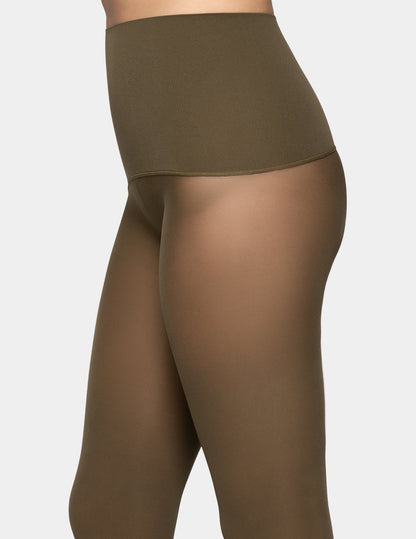 Yoga Waist Tight - Dark Olive | Hue