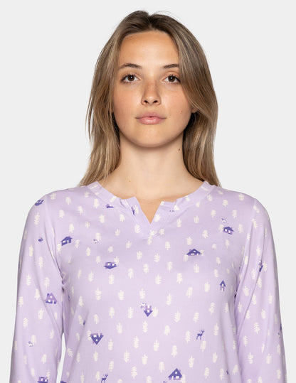 Timeless Jersey PJ Set - Pastel Lilac | Hue