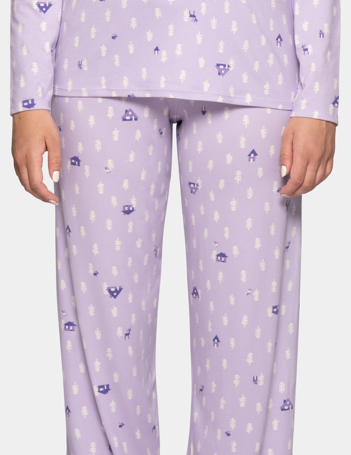 Timeless Jersey PJ Set - Pastel Lilac | Hue