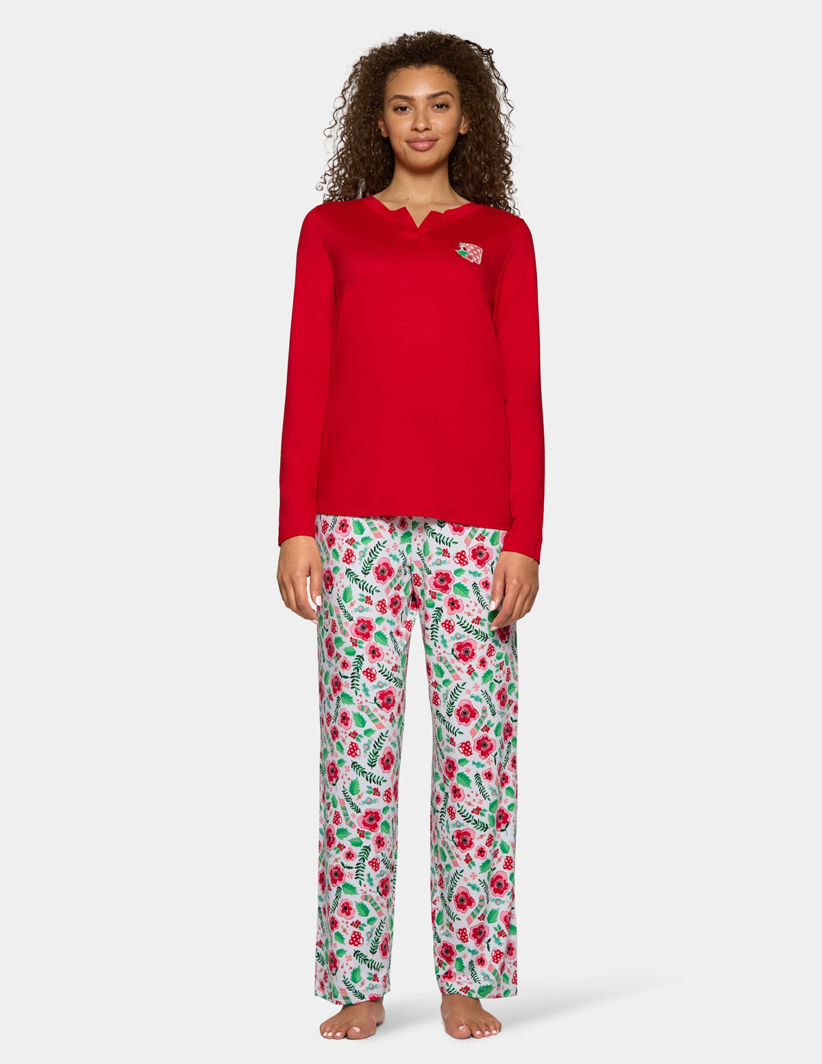 Timeless Jersey PJ Set - Salsa | Hue