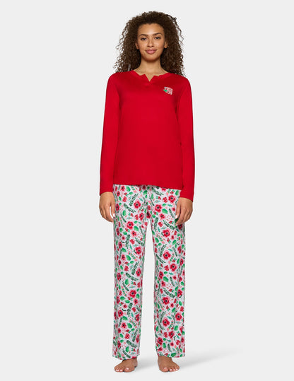 Timeless Jersey PJ Set - Salsa | Hue