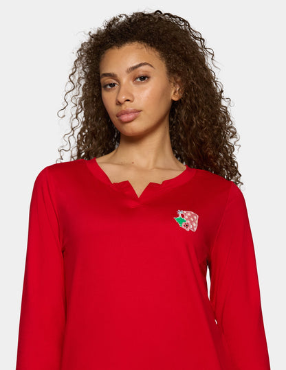 Timeless Jersey PJ Set - Salsa | Hue