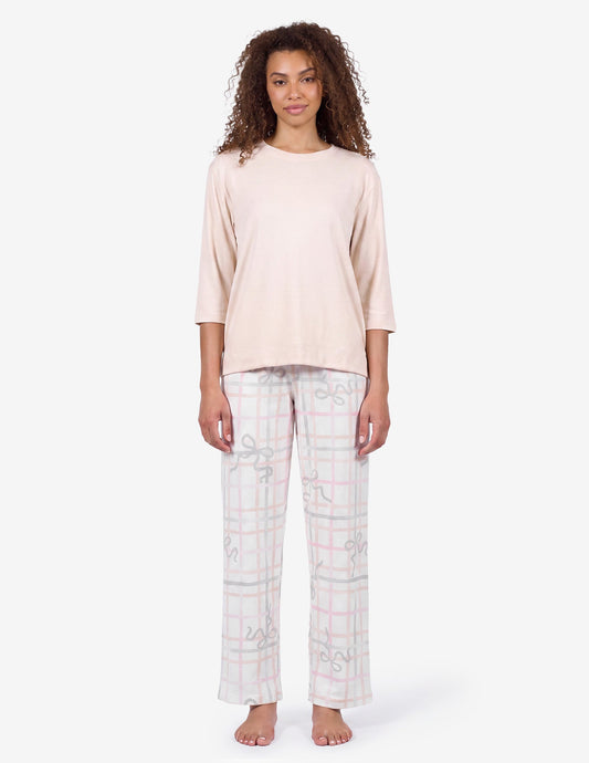Brushed Loose Knit PJ Set - Smoke Gray | Hue