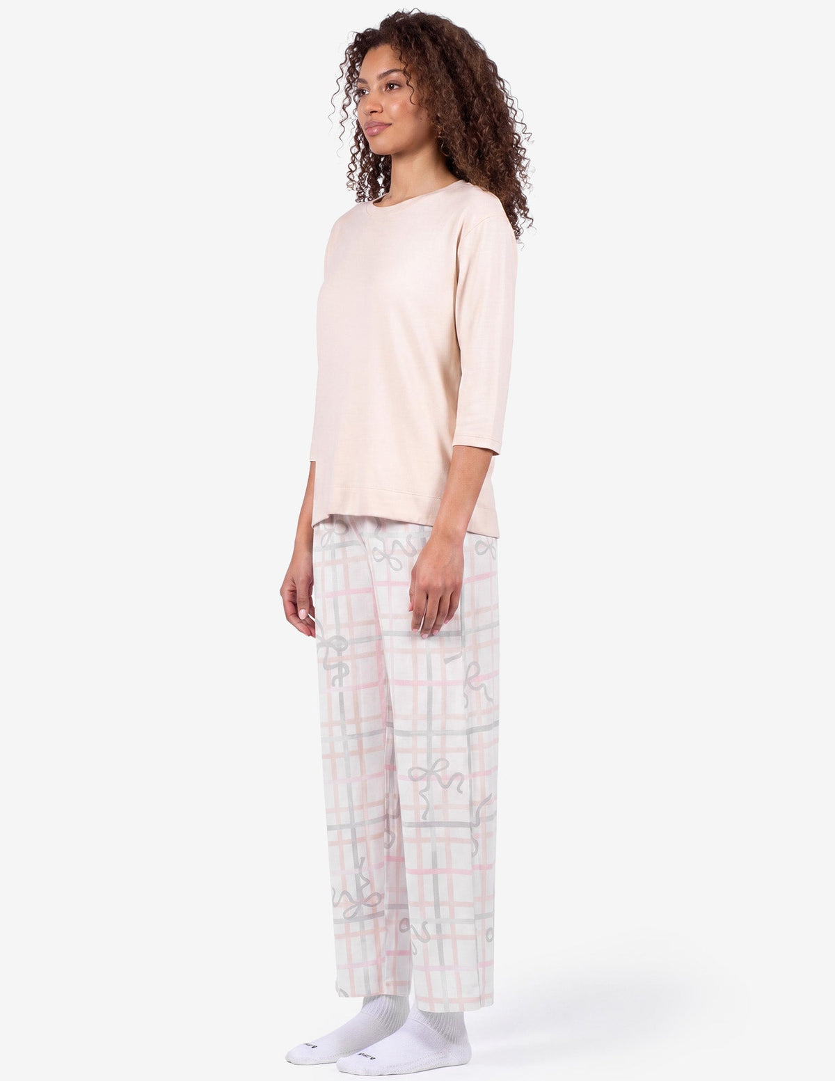 Brushed Loose Knit PJ Set - Smoke Gray | Hue