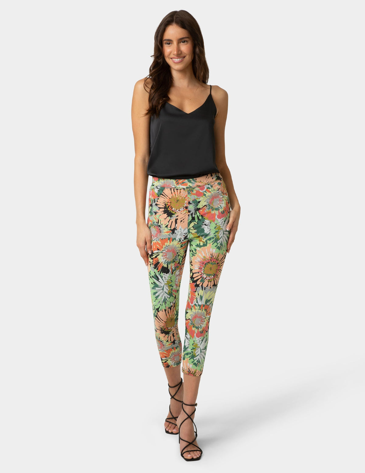 Bloom Ultra Soft Denim Capri - Multi | Hue