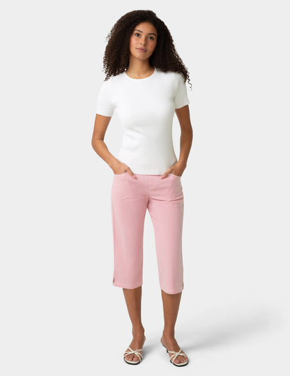 Spring Stripe Pedal Pusher - Slate Rose | Hue
