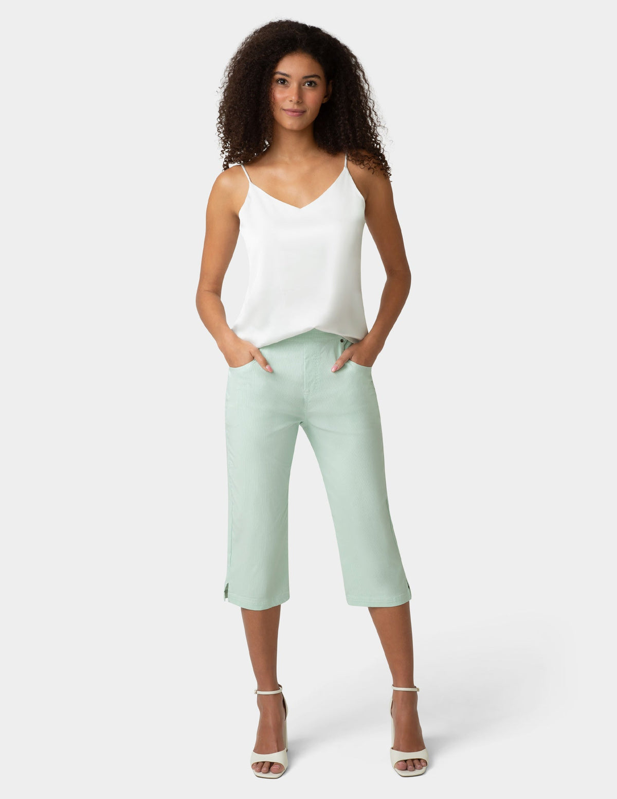 Spring Stripe Pedal Pusher - Mint | Hue