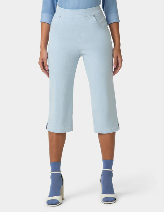 Spring Stripe Pedal Pusher - Blue | Hue
