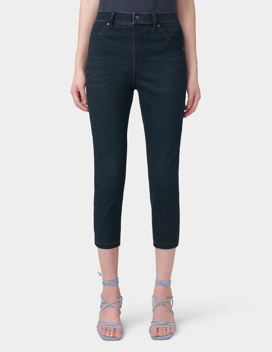 Hi-Rise Ultra Soft Denim Capri Legging - Midnight Rinse | Hue