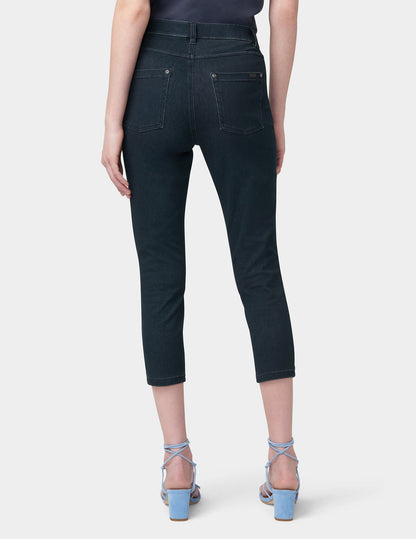 Hi-Rise Ultra Soft Denim Capri Legging - Midnight Rinse | Hue