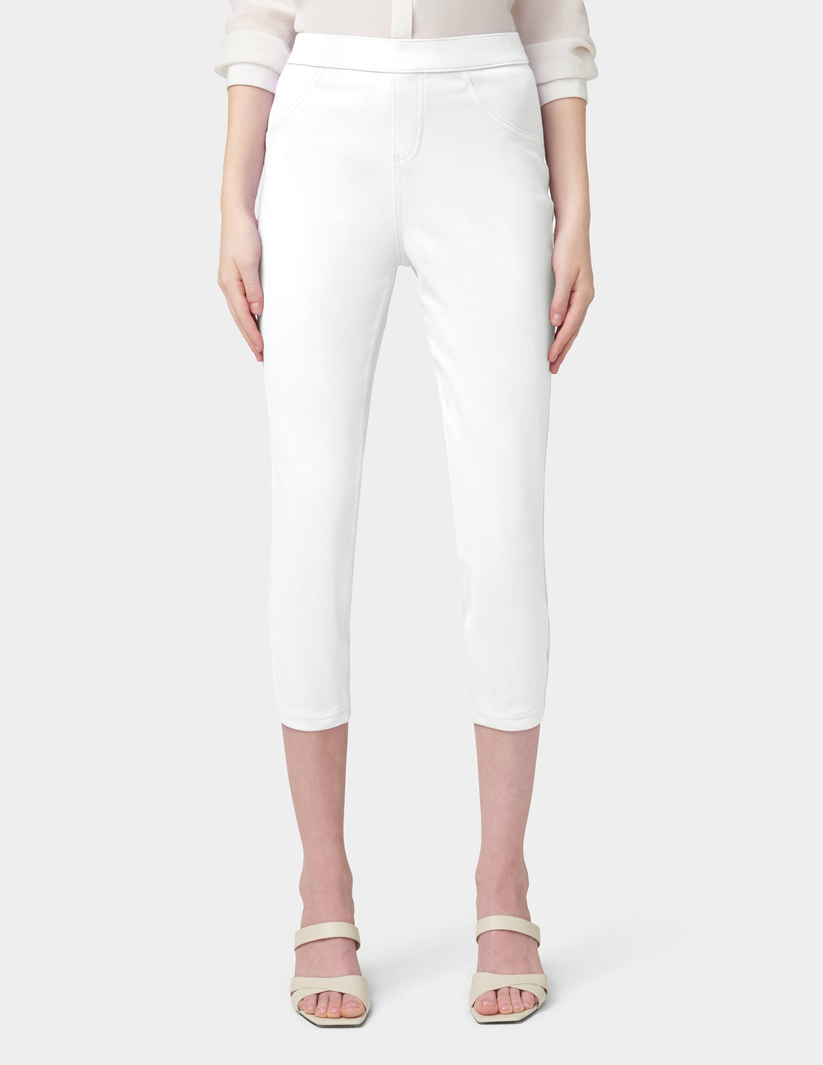 Denim Capri - White | Hue