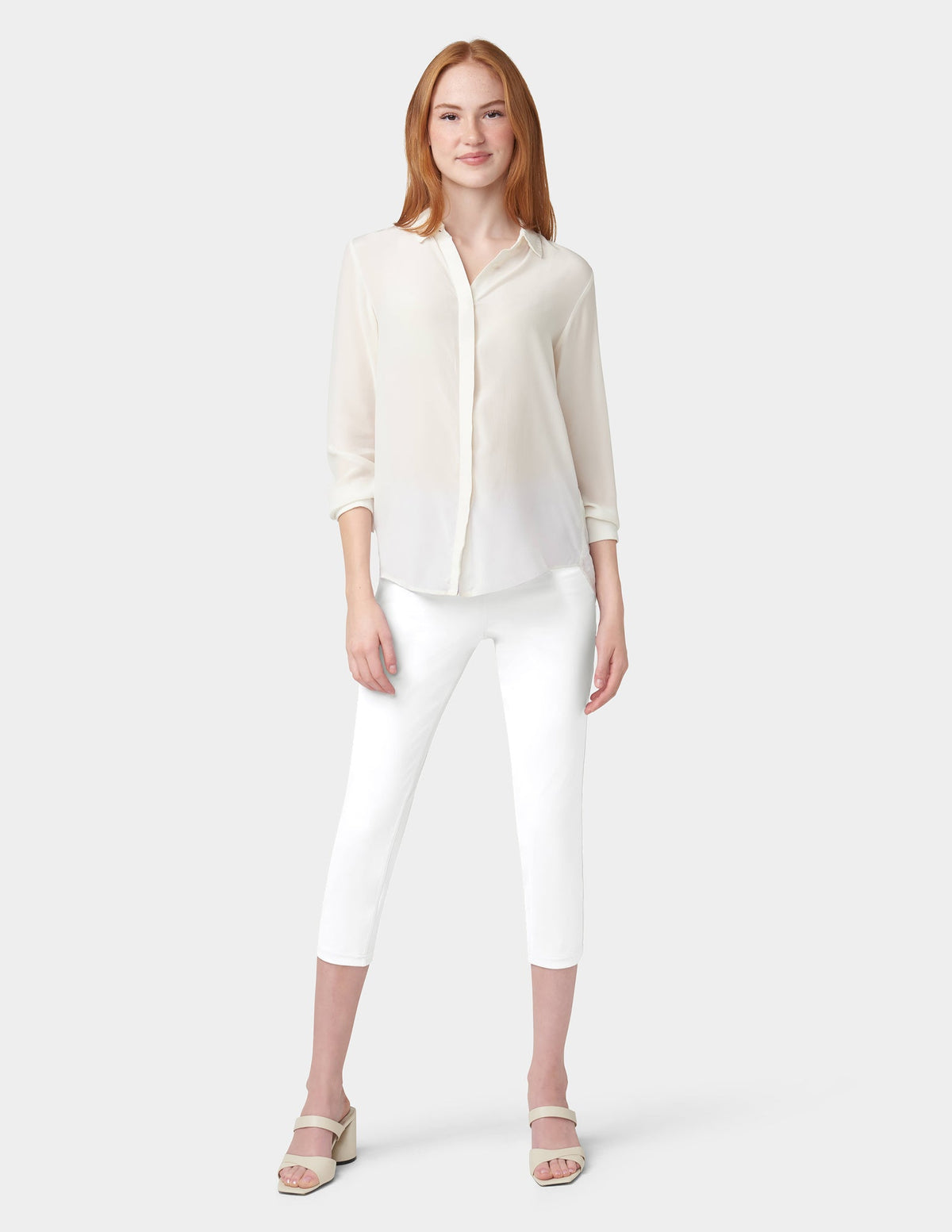 Denim Capri - White | Hue