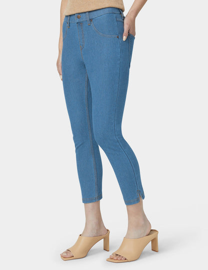 Essential Denim Mid-Rise Capri - Medium Wash | Hue