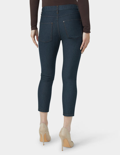 Essential Denim Mid-Rise Capri - Deep Indigo Wash | Hue