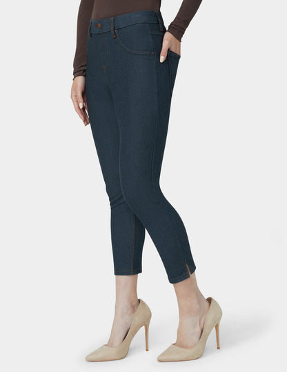Essential Denim Mid-Rise Capri - Deep Indigo Wash | Hue