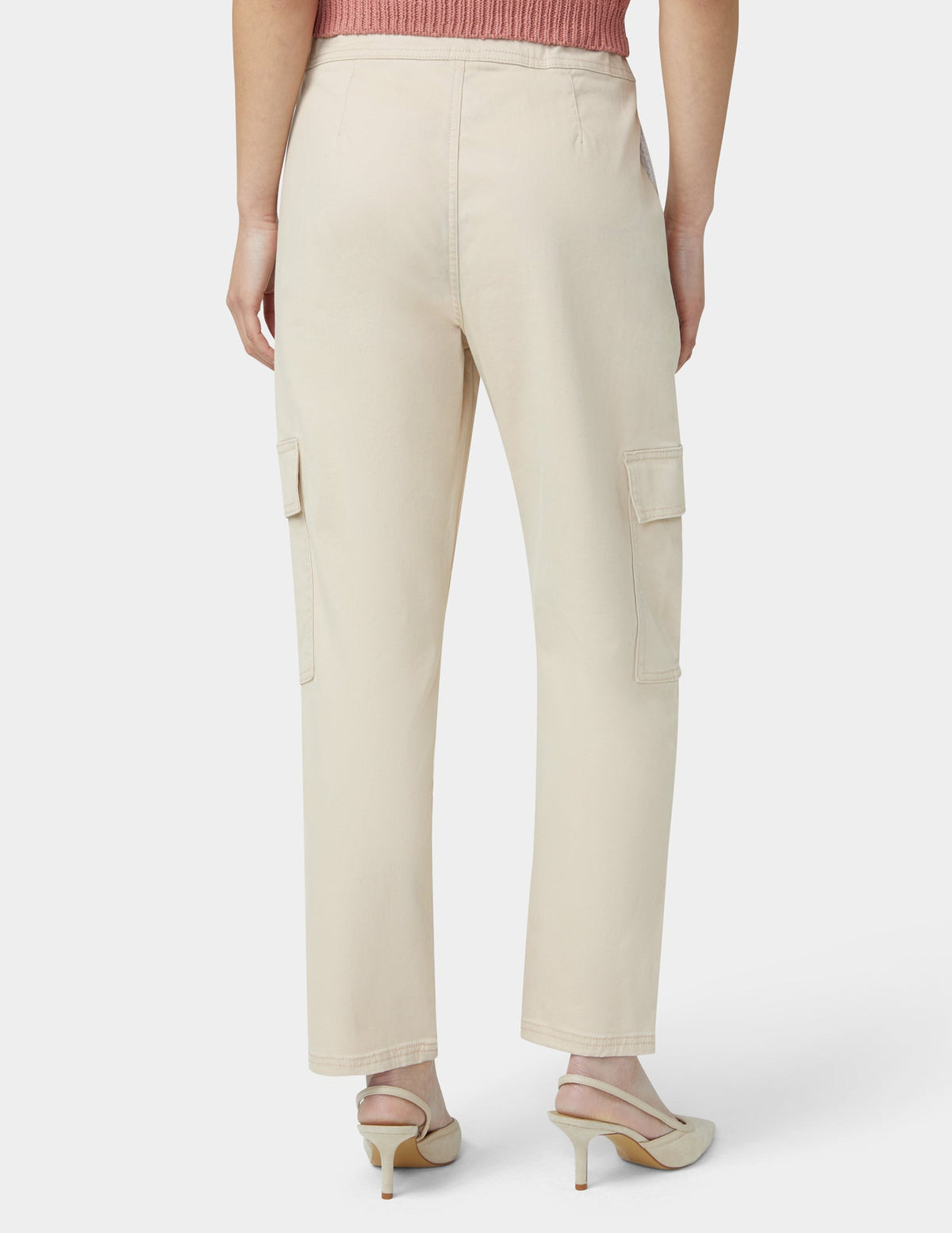 Chinosoft Tapered Cargo Pants - Linen | Hue