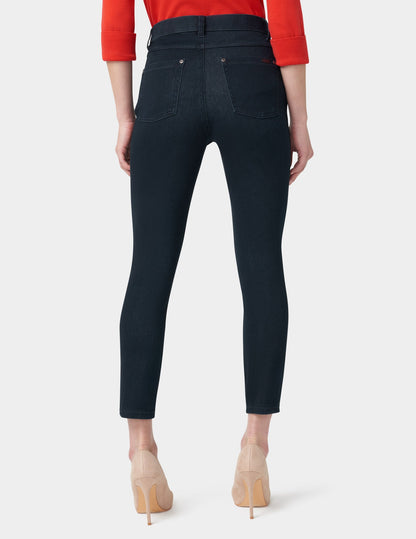 Ultra Soft Denim High Waist Skimmer - Black Indigo Wash | Hue