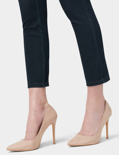 Ultra Soft Denim High Waist Skimmer - Black Indigo Wash | Hue