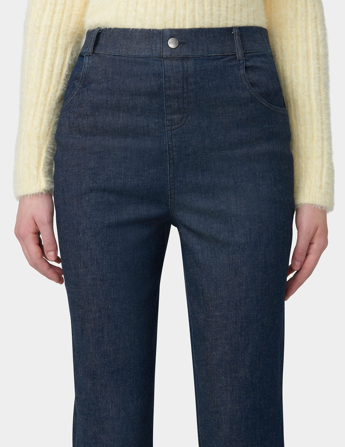 Cuffed Denim Skimmer - Dark Rinse Wash | Hue