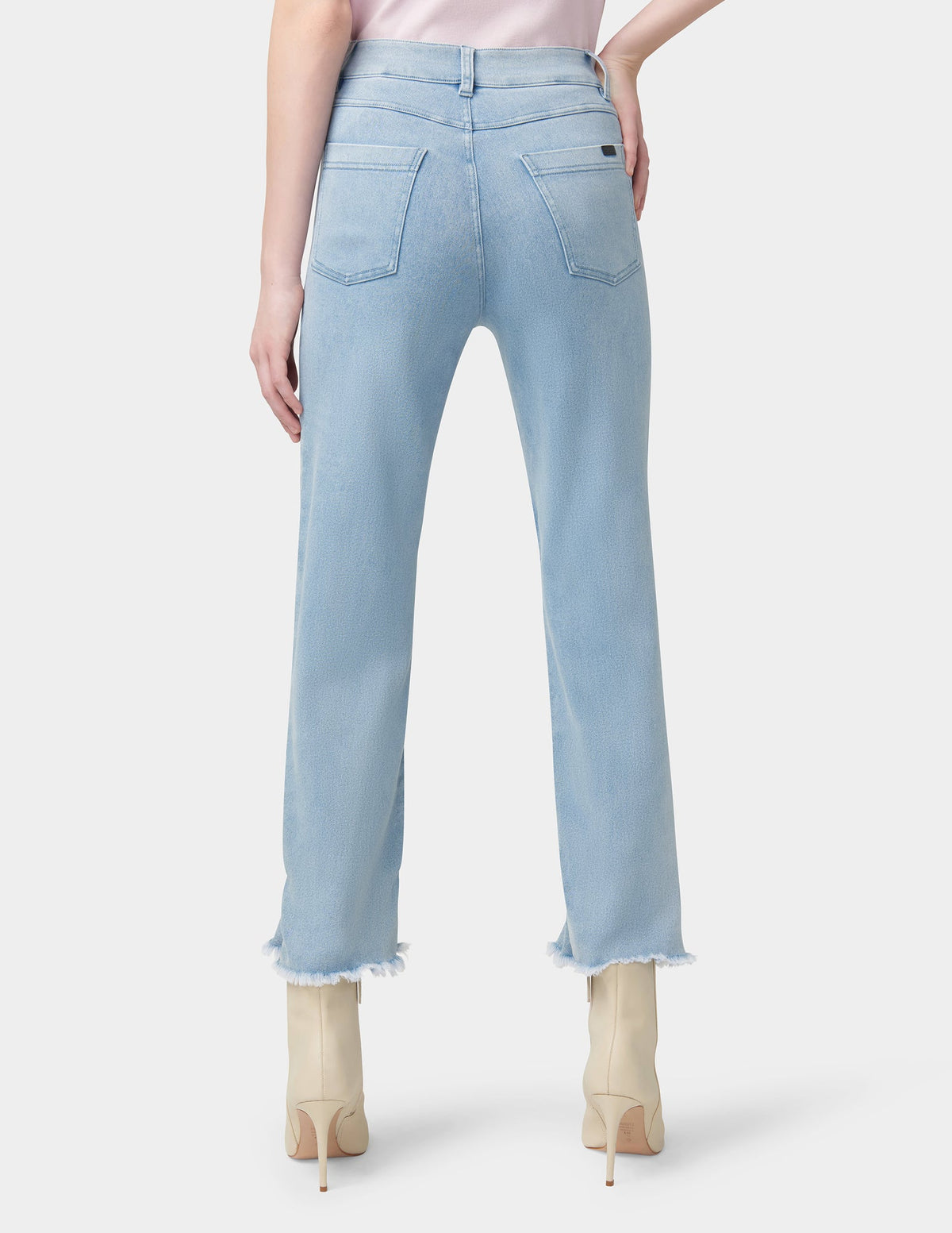 Ruffle Hem Denim Skimmer - Classic Light Wash | Hue