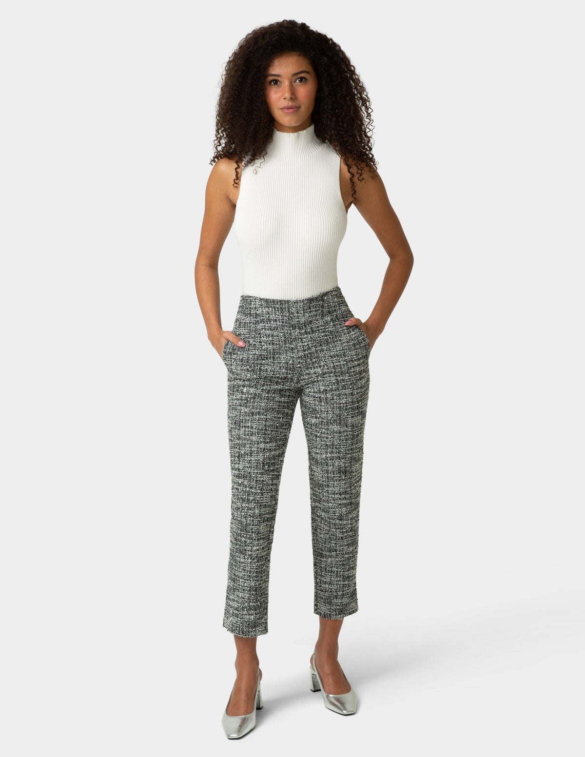 Stretch Boucle Skimmer - Black | Hue